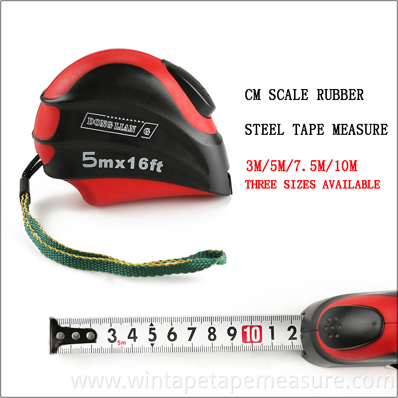 Locking Steel Tape Measure 25 Foot - 7.5 Meters With Belt Clip and Durable Nylon Coated Inches and Metric